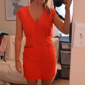 Forever 21 red dress with zippers